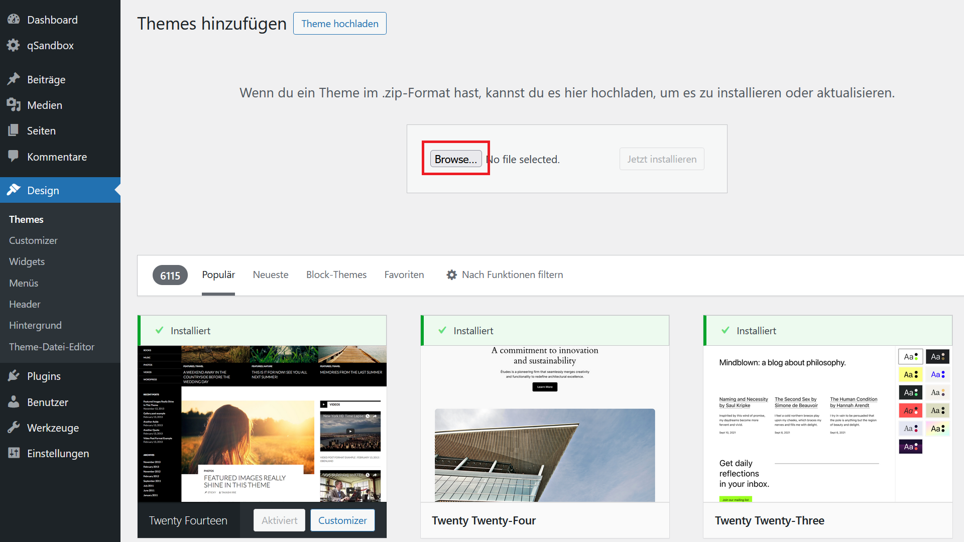 Themes WordPress