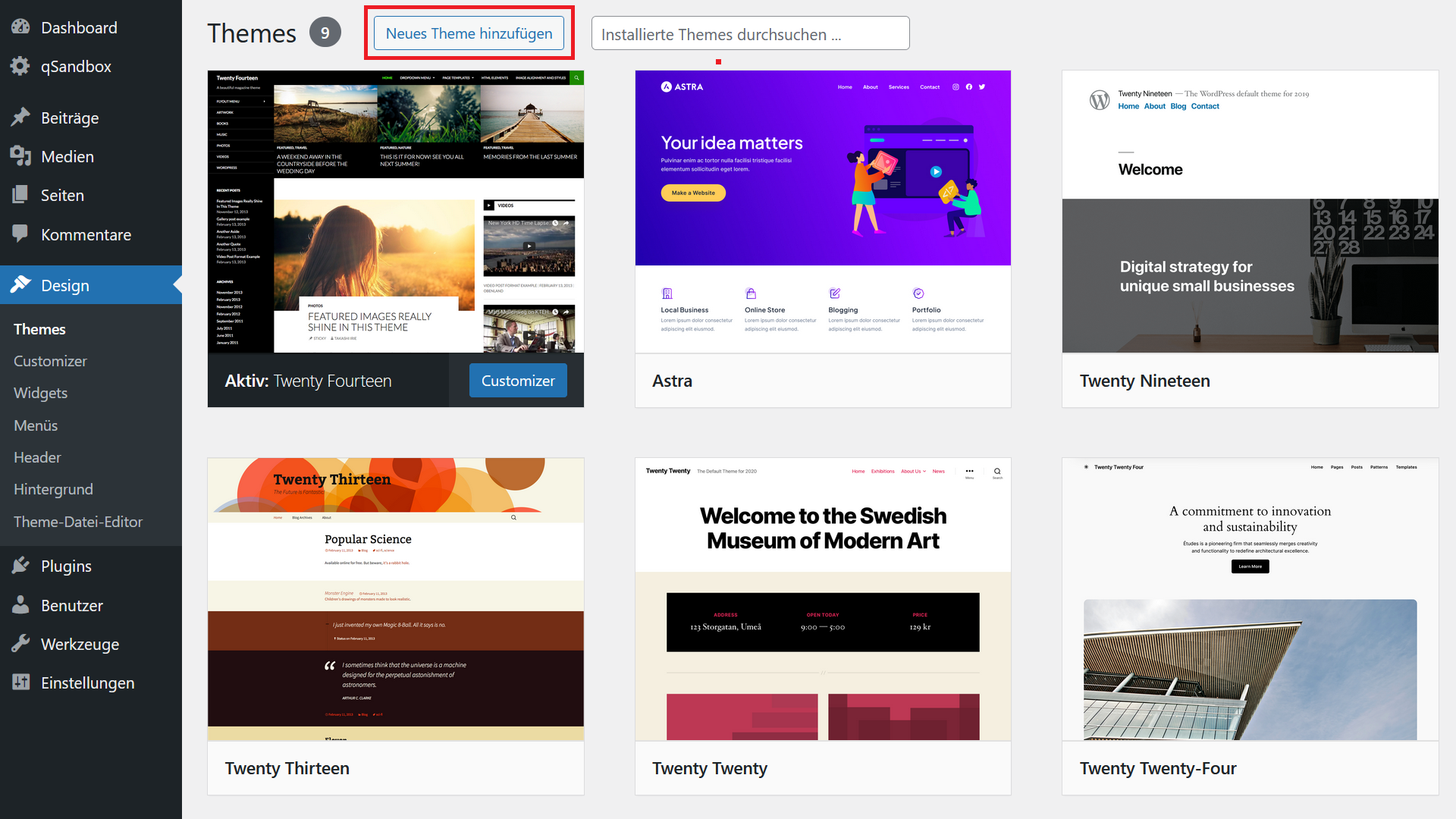 Kostenlose WordPress Themes