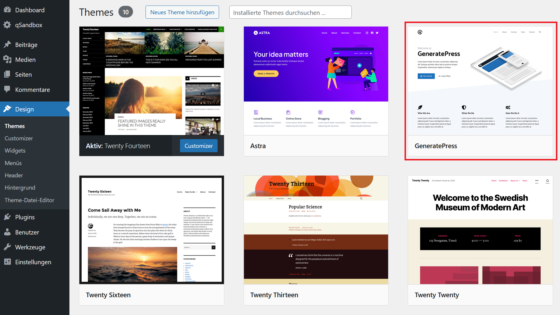 WordPress Themes